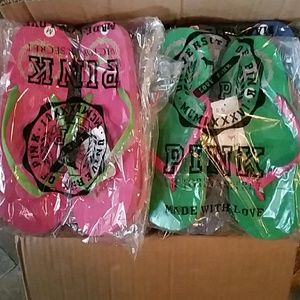 VS PINK FLIP FLOPS
